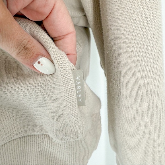 Varley Beige Clinch Waist Sweatshirt - Picture 3 of 8